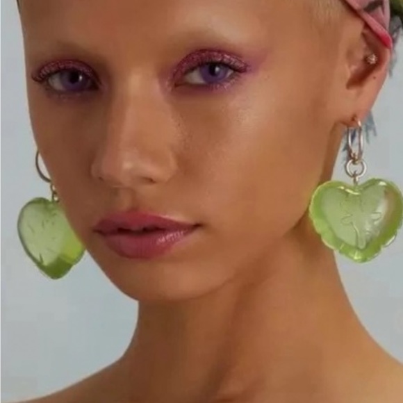 Heaven Marc Jacobs bubble Heart Earrings Rare - Picture 2 of 3